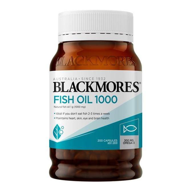 Blackmores Fish Oil 1000mg Omega-3 200 Capsules