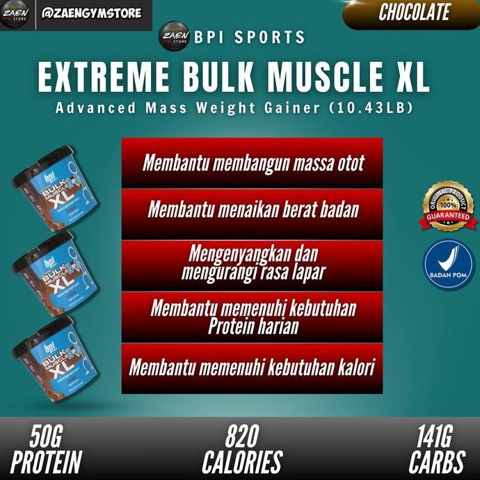 BPI Sports Bulk 10 Lbs Muscle XL Gainer Weight Gainer