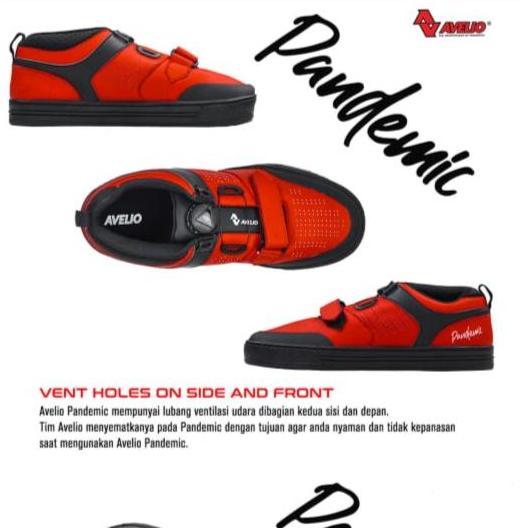 Murah sepatu sepeda avelio pandemic am MTB XC shoes bike non cleat flat Non COD