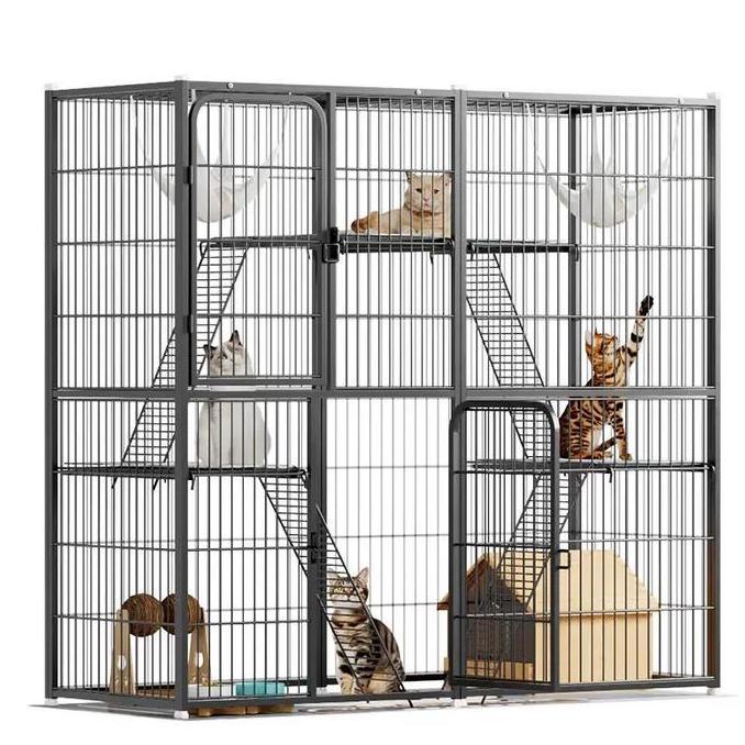 Promo Tahun BaruKandang Hewan Besi Jumbo Premium Aluminium - Kandang Kucing & Kelinci Anti Lomcat/Lo