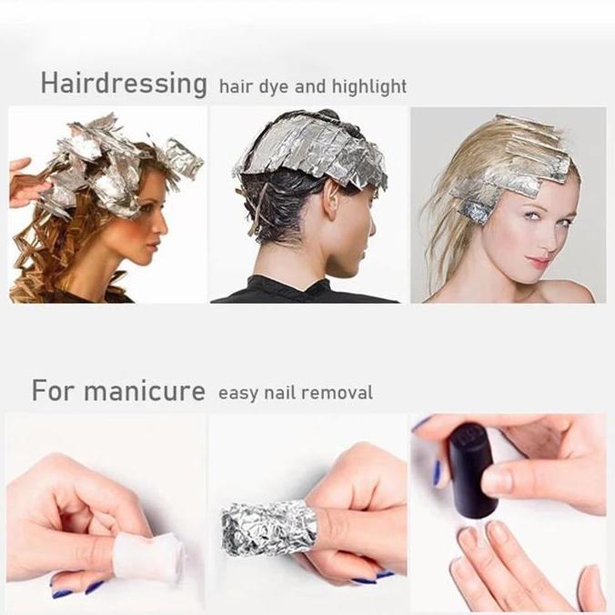 New- Alumunium Foil Roll / Foil Rambut / Aluminum Foil Roll Untuk Rambut Atau Kuku / Foil Timah Pena
