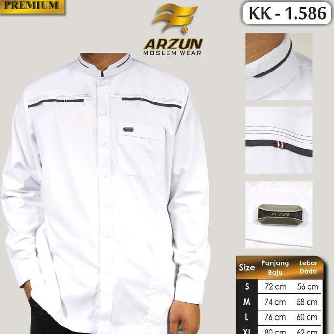 (BEST SELLER) KEMKO ARZUN PREMIUM LENGAN PANJANG MOTIF TERBARU | KEMKO PRIA MODERN MOSLEM WEAR LEMBU