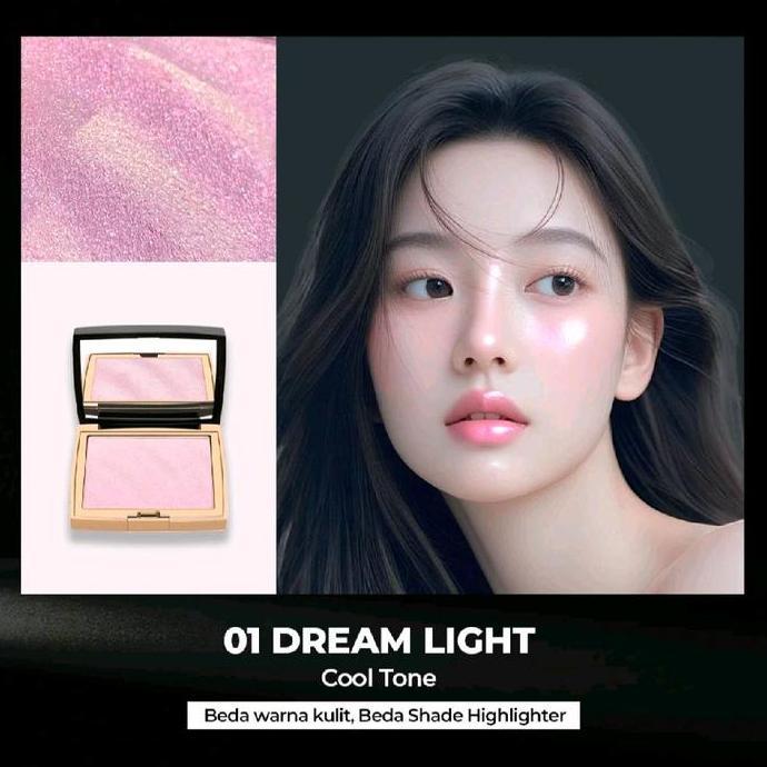 Allure- (Bpom) Hojo Highlighter Brilliance Pallete Gliter Original 100% Hojo Blush On Make Up