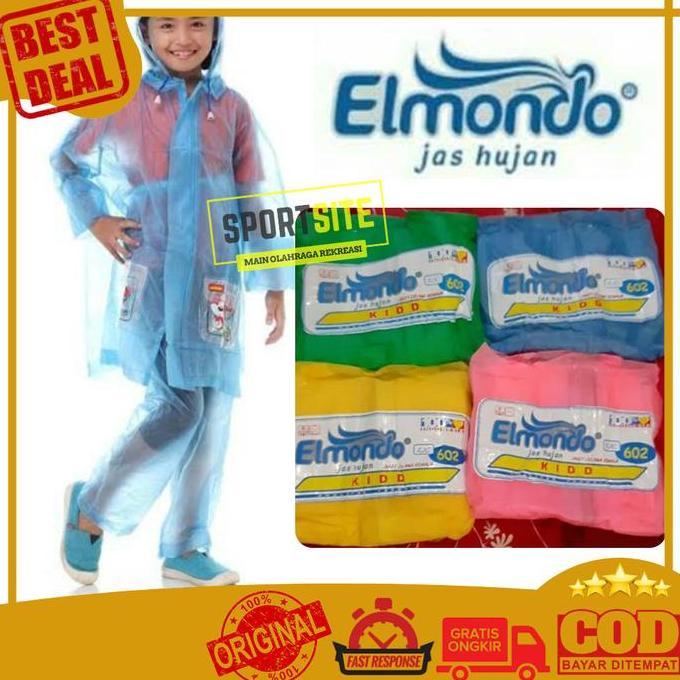 Jas Hujan Elmondo Kidd Stelan Remaja Raincoat Waterproof Elmondo EJC 602 New Basic Setelan Anak Kids
