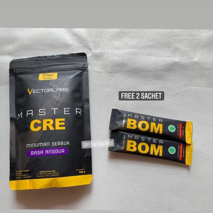 Vectorlabs master cre 300 gram free 2 sachet bcaa suplemen fitness gym
