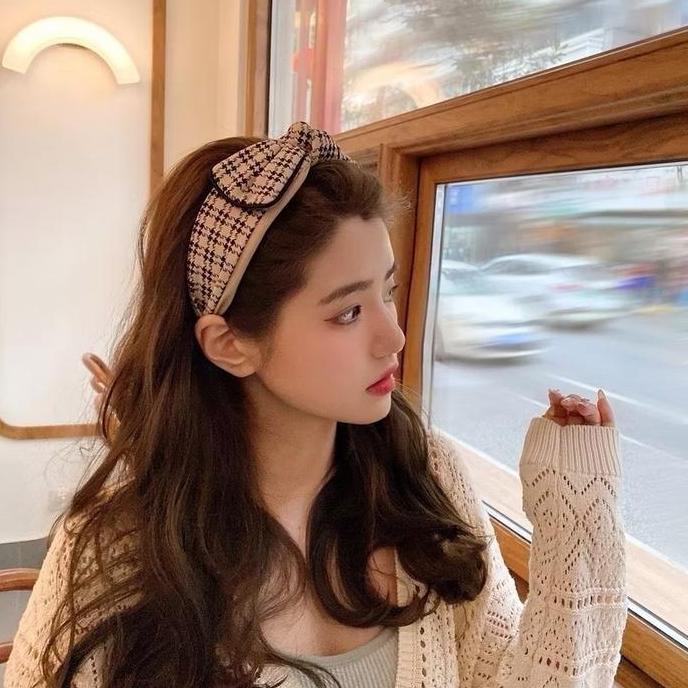 Gogopix- Hana Big Bow Korean Headband / Bando Bangkok Besar Lebar / Bandana Korea / Head Band Besar 