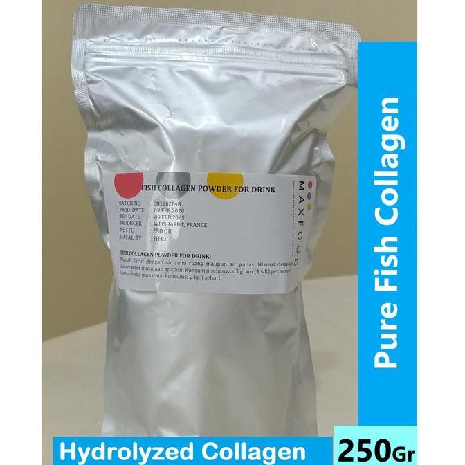 250 Gr - Pure Fish Collagen Peptides/BUBUK KOLAGEN IKAN/FISH COLLAGEN