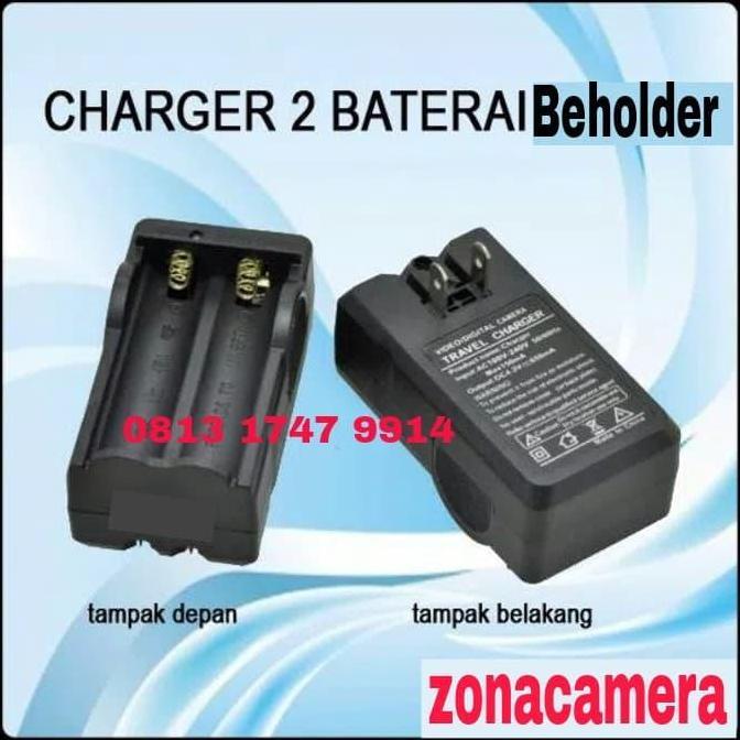 Charger Beholder MS1 DS1 EC1 Portable Double Slot Battery Chas Baterai