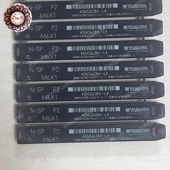 HOT SALE TAP MESIN ULIR KIRI M6 x 1.0 YAMAWA SPIRAL HSS | tap hss left hand 6mm yamawa spiral japan