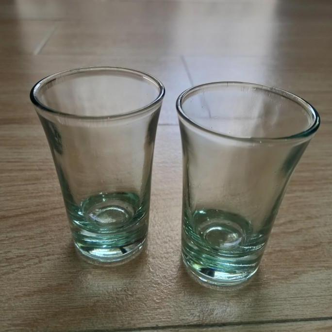 Thebest- 1 Set Gelas Sloki Zammia 12 Pcs/ Gelas Mini/ Sloki 30 ml