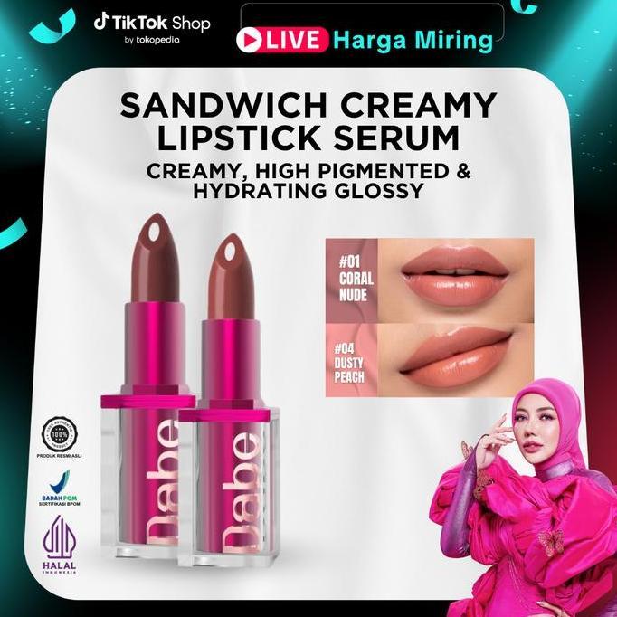 Bytlip- 2 Sandwich Creamy Lipstick Serum Dabe Beaute