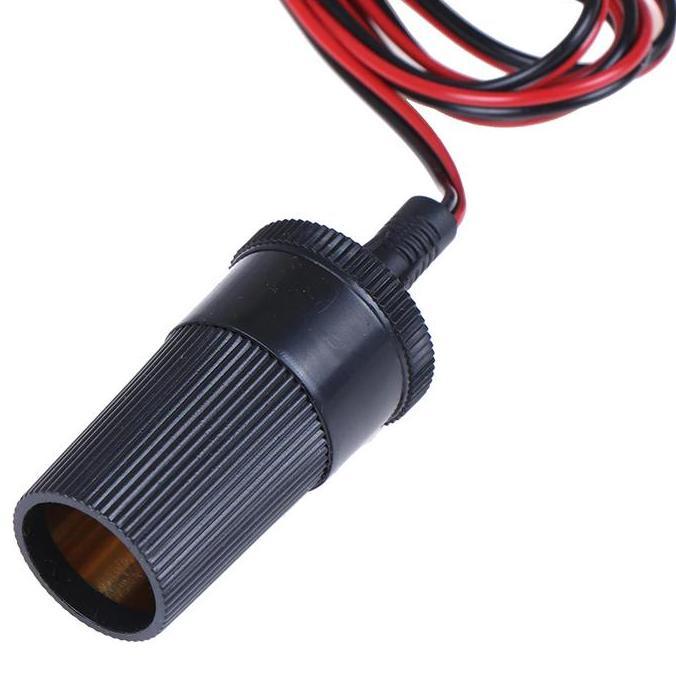 Trikikal- Kabel Jepit Buaya Besar Ke Aki Dengan Ujung Soket Lighter Pemantik