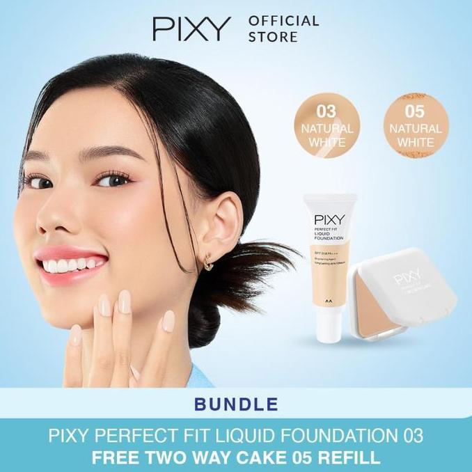 Allure- (Beli 1 Dapat 2) Paket Pixy Foundation + Dapat Refil Bedak Pixy Perfect Fit / Bundle Pixy Pe