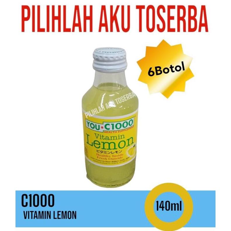You C 1000 / YOU C1000 LEMON vitamin C 140ml - ( HARGA 6 Botol )