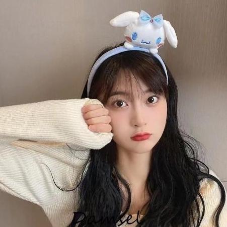 Gogopix- Bando Boneka Cartoon Headband Purple Monster Dog Pacha Pink Bunny Halus Lembut