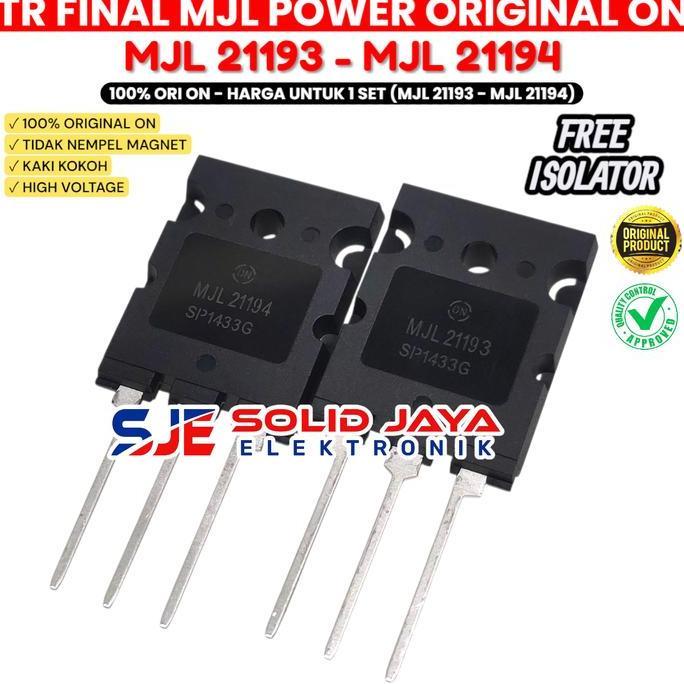 Trikikal- Tr Transistor Final Mjl21193 Mjl21194 Original On Mjl 21193 Mjl 21194 Asli Ori On Semicond