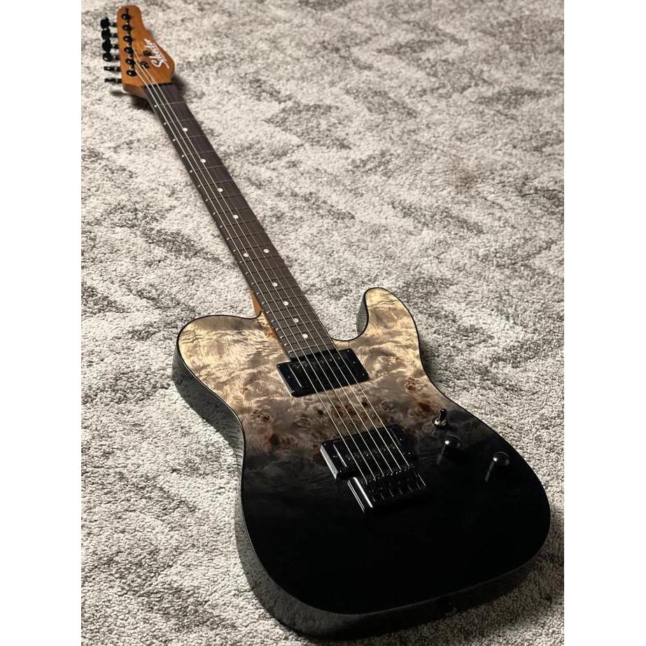 Murah Schecter PT Standard in Black Fade Burst Burl Non COD