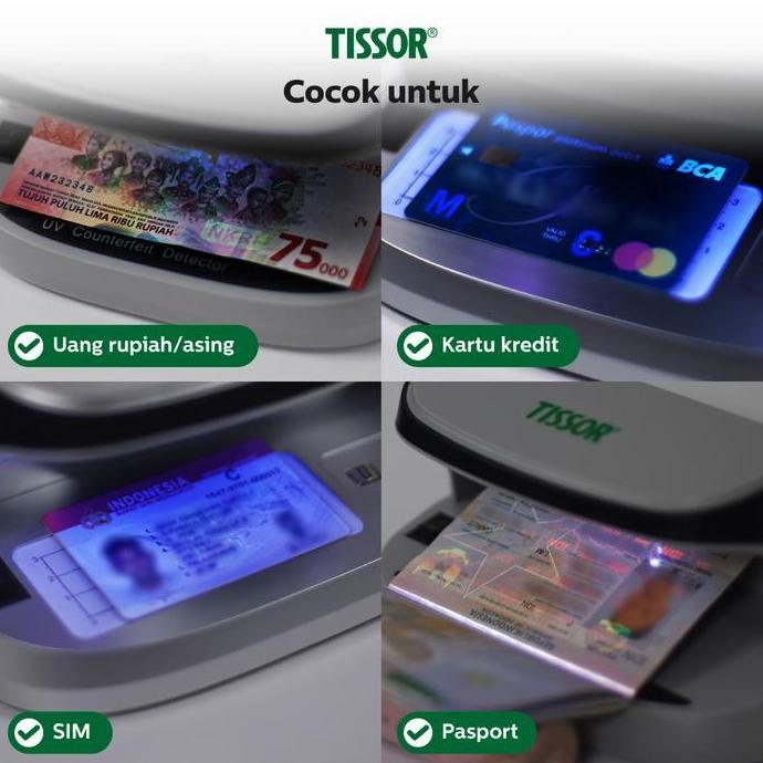 TISSOR - Money Detector - Alat Deteksi Uang Palsu (TERBAIK) (TERBARU) (TERMURAH)