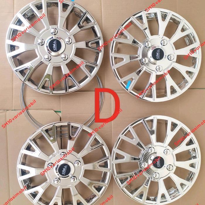 Dop Velg Ring 13 & 14 Full Chrome Mobil Universal Calya  Sigra Avanza Original Dan Terpercaya
