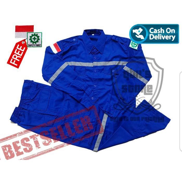 Baju Safety Lengan Panjang Wearpack Safety Proyek Lapangan Werpack Original Dan Terpercaya