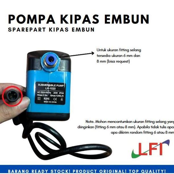 Trikikal- Sparepart Pompa Air Kipas Embun