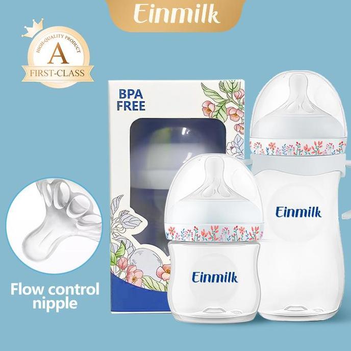 Bybyzx- [Einmilk] Botol Susu Bayi Besar Kecil Lucu Nyaman Aman Dot Bayi Bottle Baby Dua Ukuran Dot B