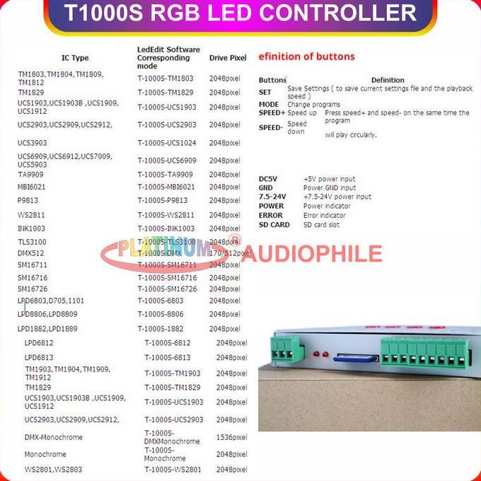 Trikikal- T1000S Controller Rgb Led Pixel Ws2811 Ws2812