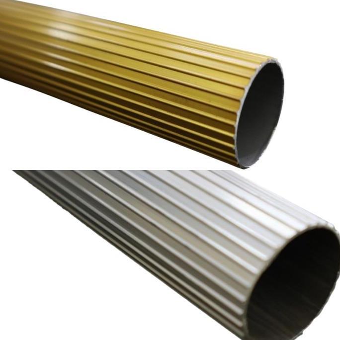 Lengkap- Tiang Batang Gorden Full Set Panjang 1-2 Meter Polos Garis