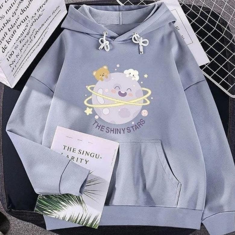ORIGINAL HOODIE DEWASA PEREMPUAN THE SHINY STAR M L XL XXL SWEATER PEREMPUAN DEWASA SWITER PEREMPUAN
