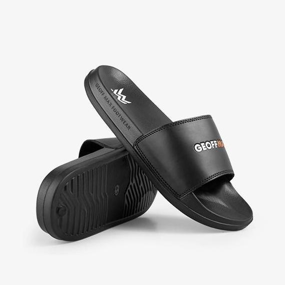 Murah Geoff Max Official - Wigora Black | Slippers | Sandal Unisex