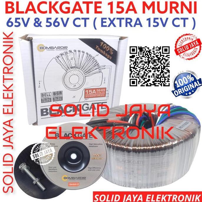 TRAFO DONAT 15A 56V 65V CT BLACKGATE TRAVO TOROID 15 AMPER MURNI ASLI ORIGINAL DAN TERPERCAYA