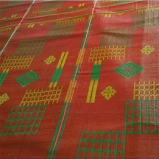 Lengkap- Tikar Plastik Jumbo 2X3 Singa Laut Tikar Renda Kelin Kain