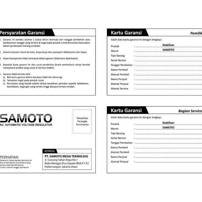 Pcbig- Stabilizer Samoto 1000Va - 1000N