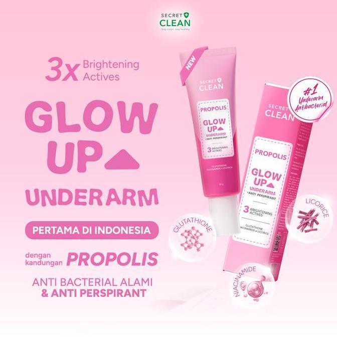 [FYC] Secret Clean Propolis Glow Up Underarm with Anti Perspirant Deodorant + Niacinamide -  Pencera
