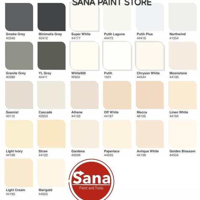 Wbex- Cat Dulux Catylac 25Kg Putih Dan Warna