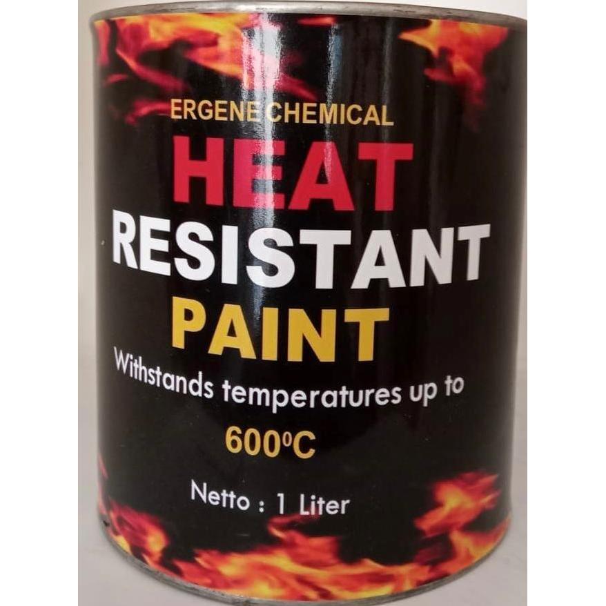 Wbex- Ergene 600C 1 Liter Silver - Heat Resistant Paint - High Temperature - Hi-Temp - Cat Tahan Pan