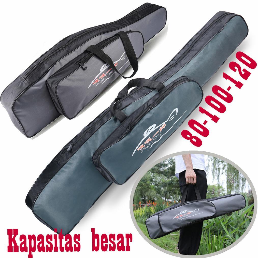 80CM 100CM 120CM Element Fishing Tas Joran Pancing Rod Tas kulit lembut Case Anti Air Ukuran tas pan
