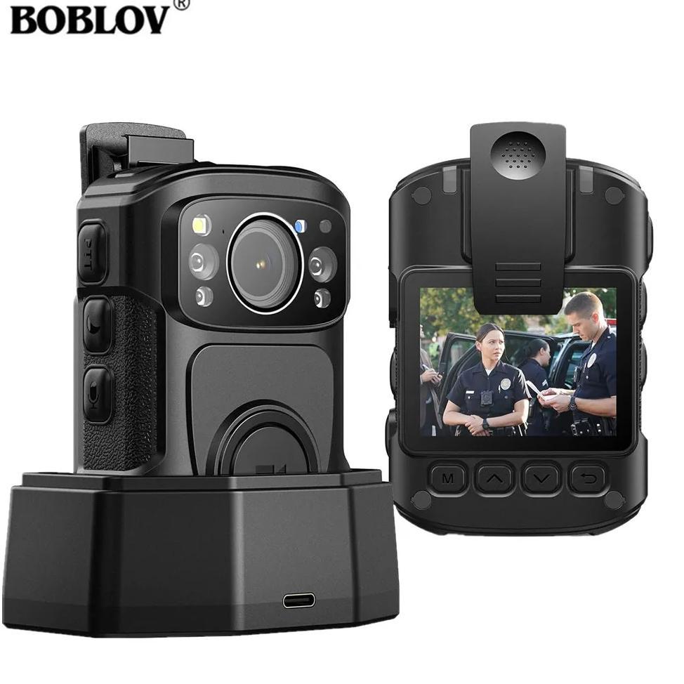 BOBLOV Body Camera B4K5 256G 4K IP68 Police Camera 11Hrs Video Record Night Vision Body Worn Camera 