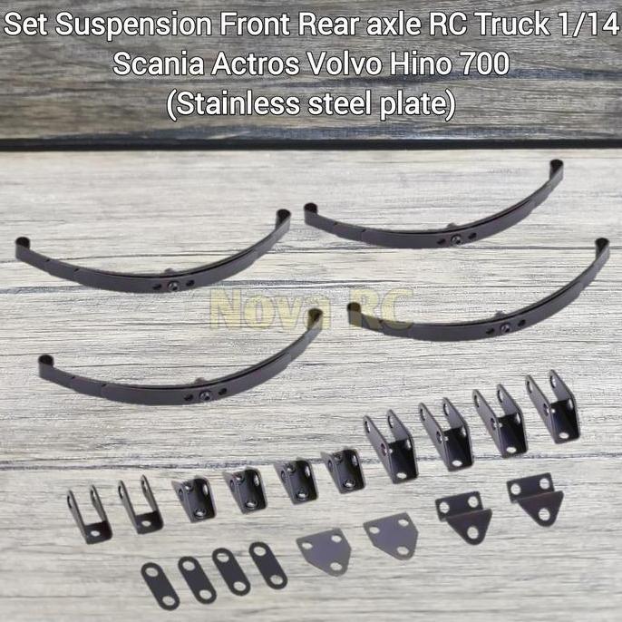 2Pcs Suspension Sok Breaker Rc Truck 1/14 Hard Spring Front Axle