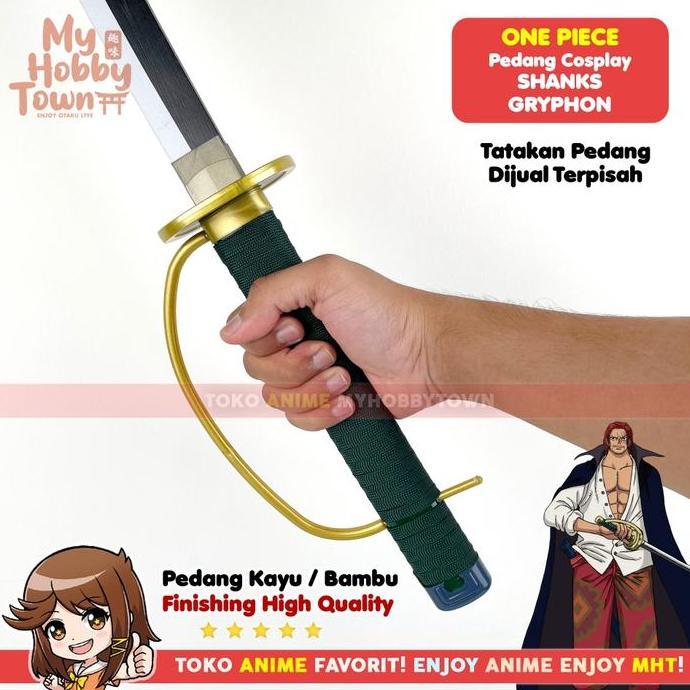 Replika Pedang Bambu One Piece Shanks Gryphon Anime Cosplay Terlaris