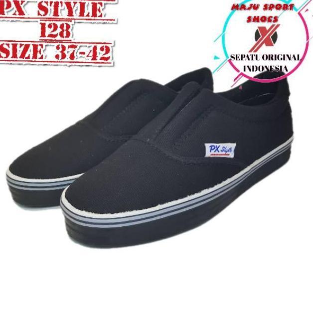 Kakikaki- Px Style 128 179 - Sepatu Original Slip On Kanvas Sepatu Lukis / Sepatu Slip On Px Style P