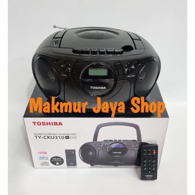 [Expert] Mini Compo CD Player/Tape Kaset/Radio Toshiba TY-CKU310K Black