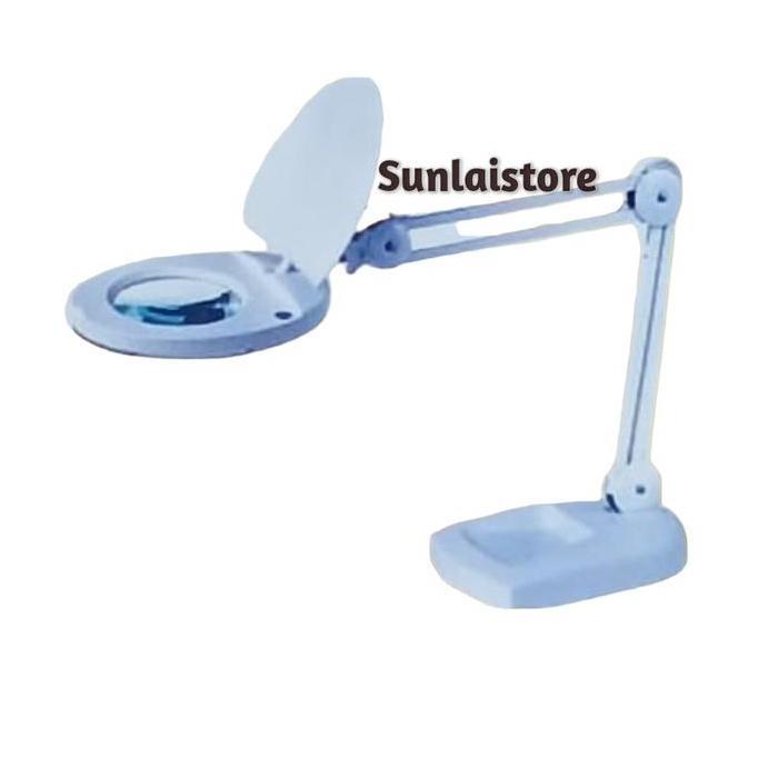 Kaca Pembesar Magnifying Lamp Lampu Sanfix SM-50-8B Base 8x Pembesaran
