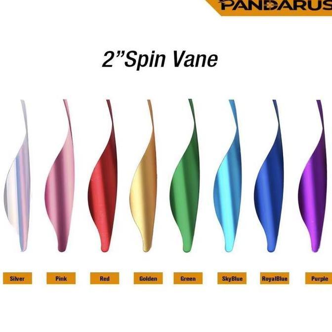 PROMO Musen Pandarus Spring Spin Vanes Arrow Helix 2" for Carbon Alumunium Shaft 1 Box