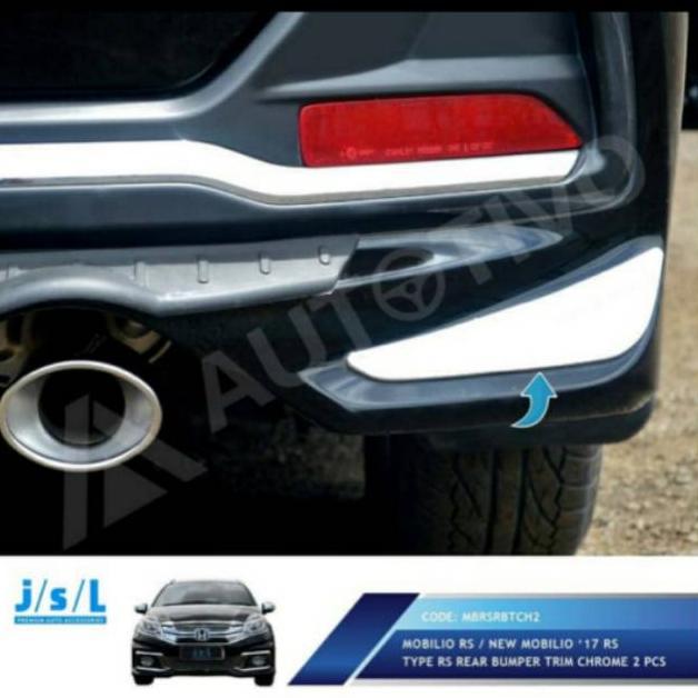 List bumper belakang chrome Mobilio RS 2017 jsl