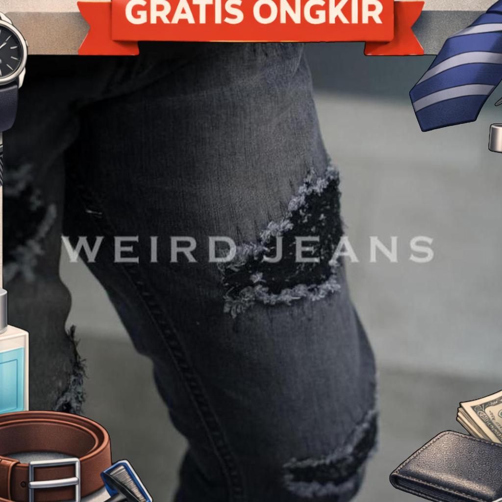 Weird Jeans - Oakland Grey - Celana Jeans Denim  Pria