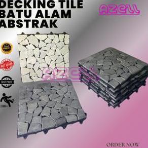 Paket Bundling 10 Pcs - Decking Tile Batu Alam Mozaik - Batu Alam Asli - Lantai Decking Batu Alam Bo
