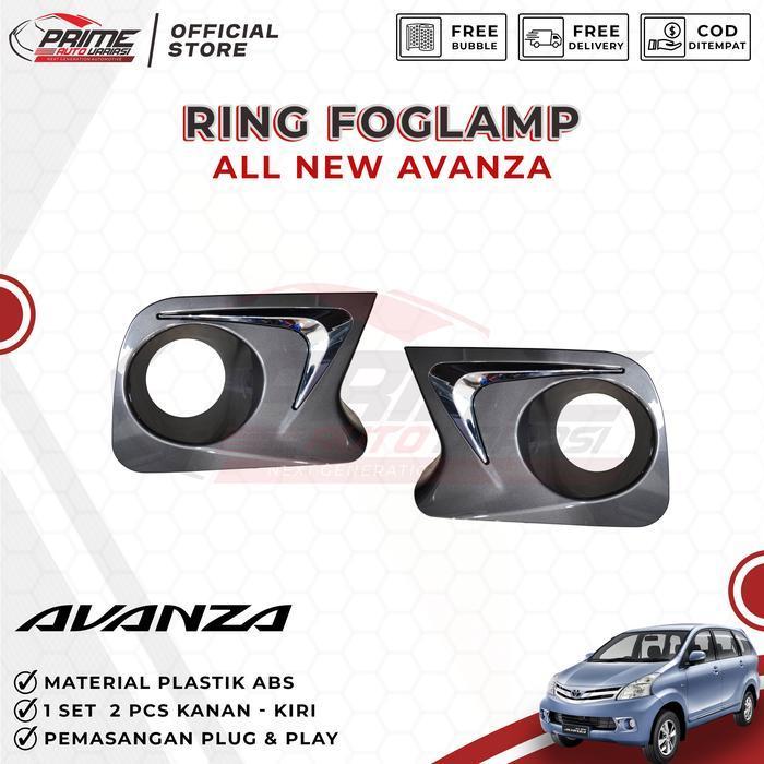 Ring Foglamp Cover Foglamp All New Avanza Xenia 2011 - 2014 - Grey Original Dan Terpercaya
