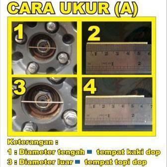 Dop Center Velg Hsr Variasi Kerucut Silver 6,5Cm / Tutup As Roda Mobil Original Dan Terpercaya