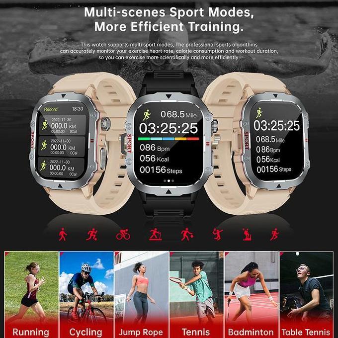 Totop Smartwatch C30Pro Sports Bluetooth Smartband 2.19 Inch Hd Screen Full Touch Bluetooth Call Jam
